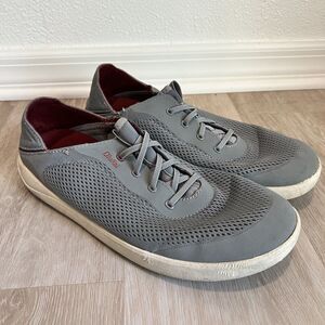 Olukai Moku Pae Gray Mesh Slip-On's Men's-Size 12